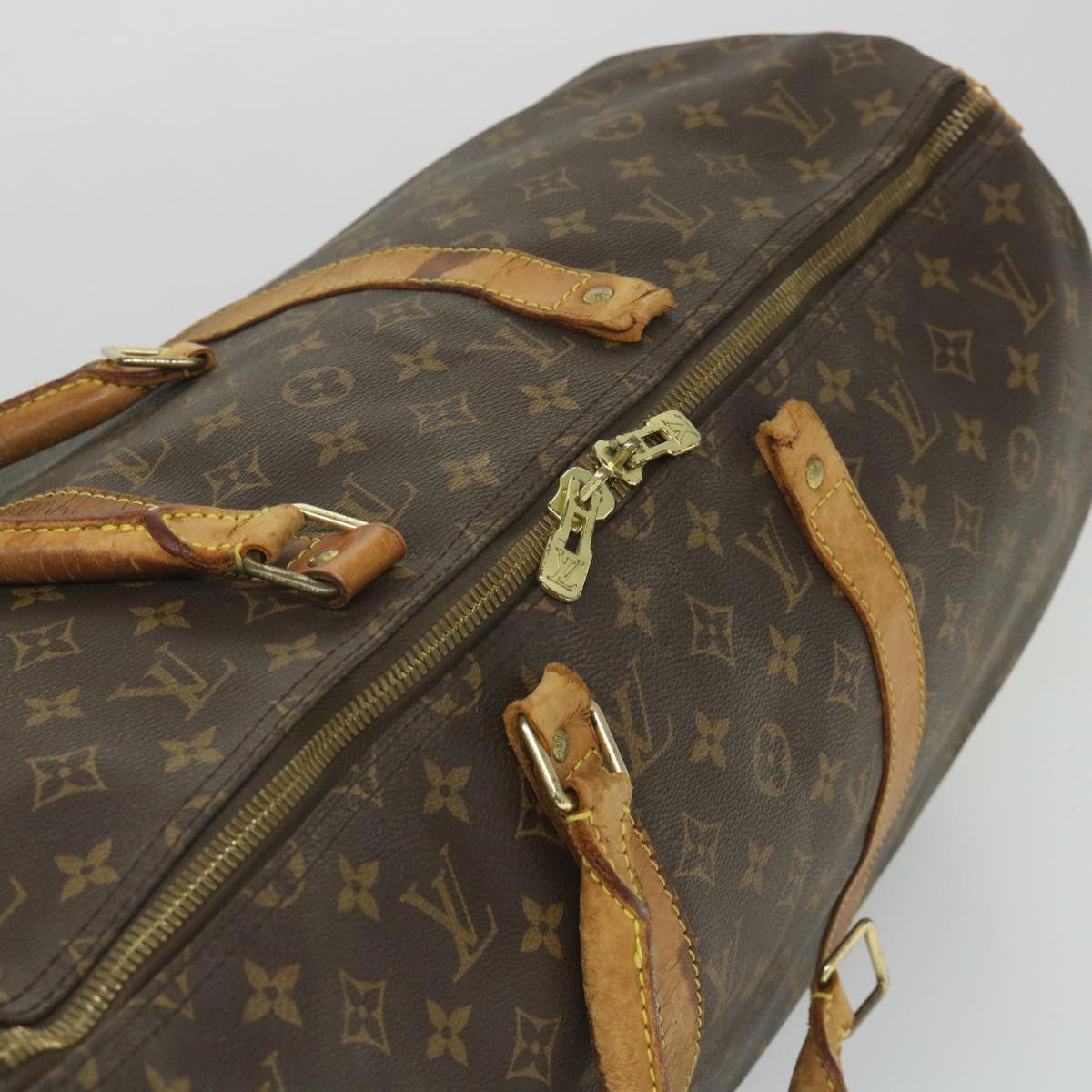 LOUIS VUITTON Monogram Keepall 50 Boston Bag M41426 LV Auth bs9306