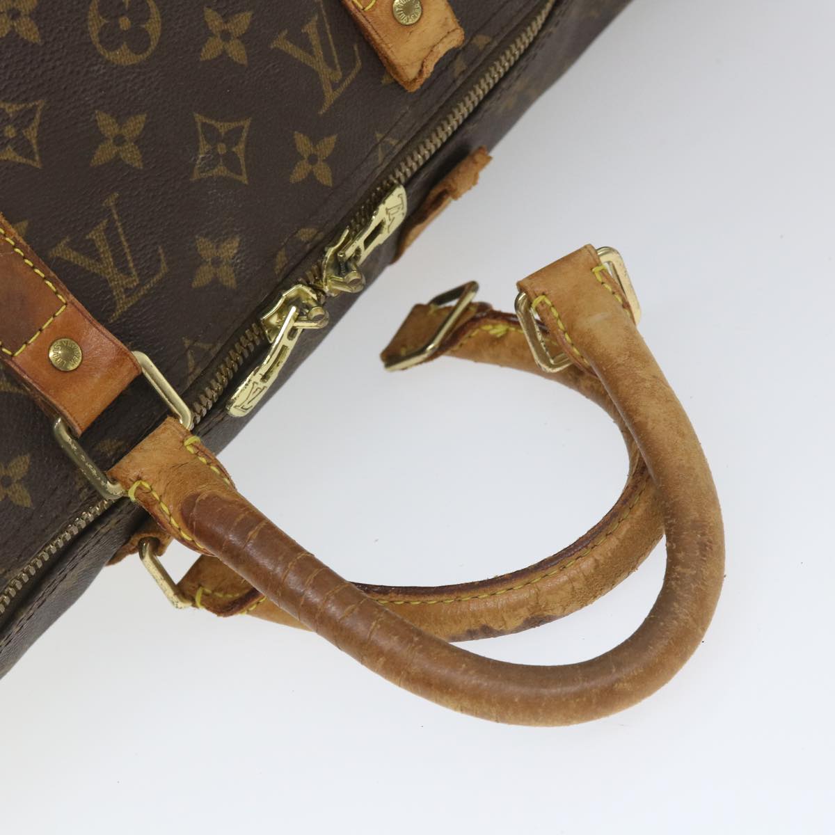 LOUIS VUITTON Monogram Keepall 50 Boston Bag M41426 LV Auth bs9306