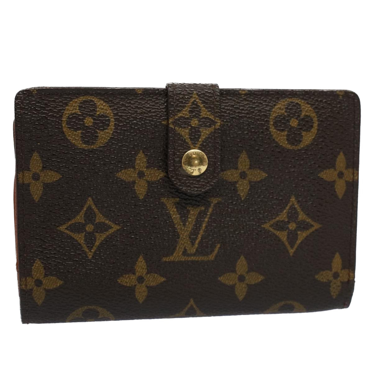 LOUIS VUITTON Monogram Porte Monnaie Billets Viennois Wallet M61663 Auth bs9312