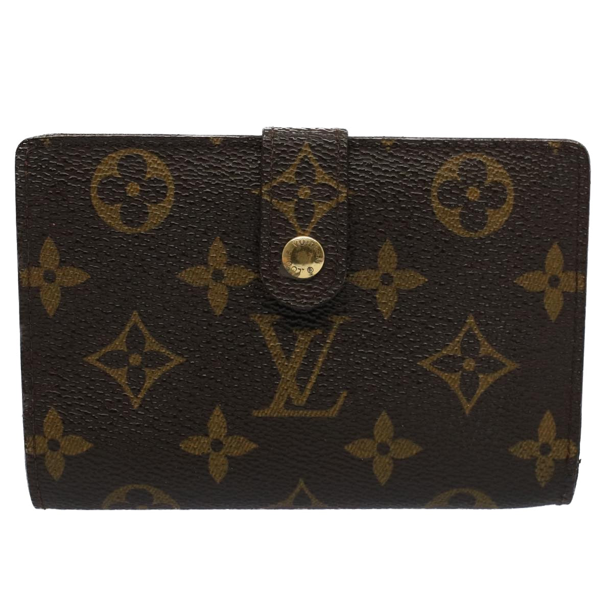 LOUIS VUITTON Monogram Porte Monnaie Billets Viennois Wallet M61663 Auth bs9312