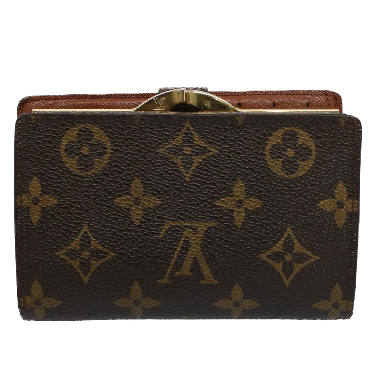 LOUIS VUITTON Monogram Porte Monnaie Billets Viennois Wallet M61663 Auth bs9312