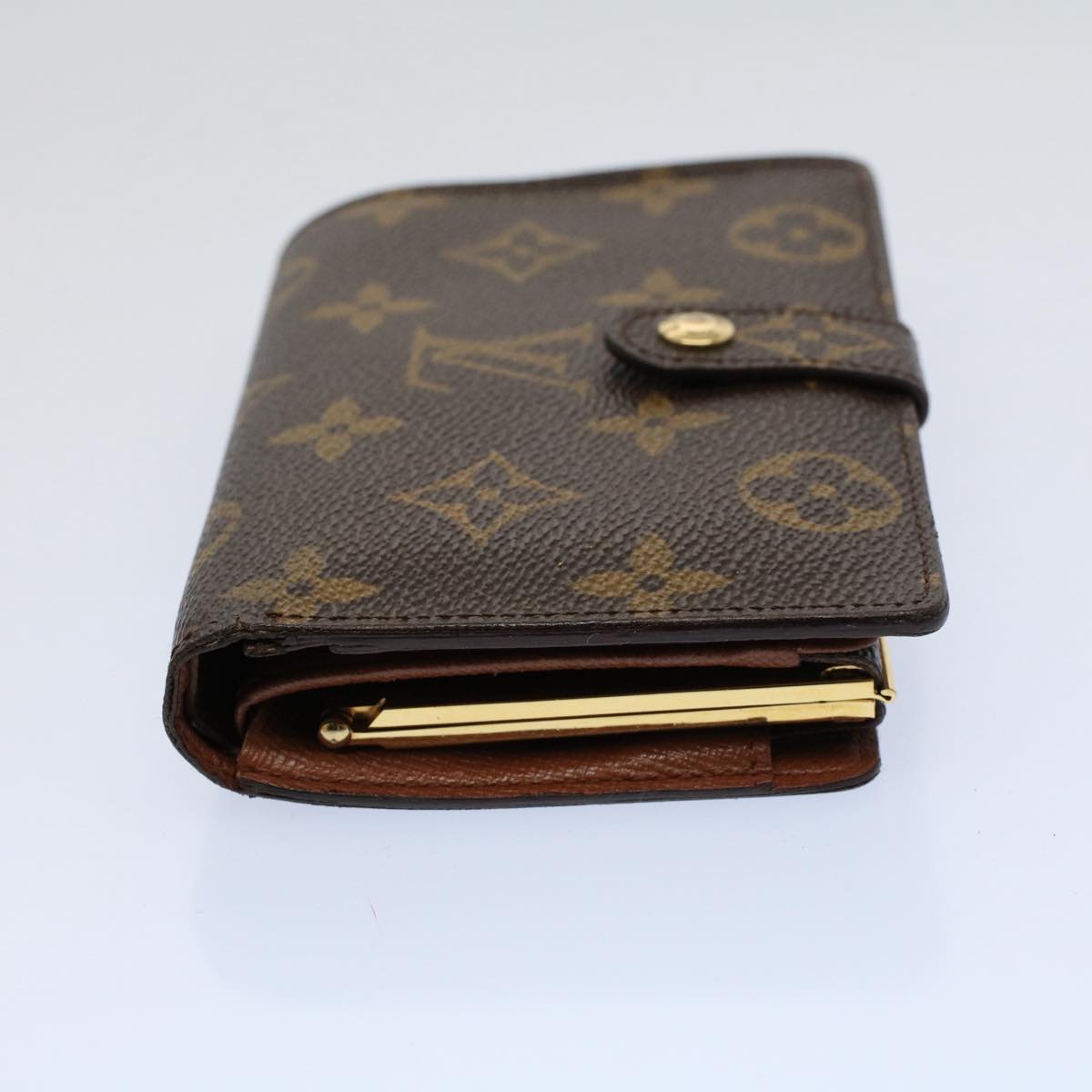 LOUIS VUITTON Monogram Porte Monnaie Billets Viennois Wallet M61663 Auth bs9312