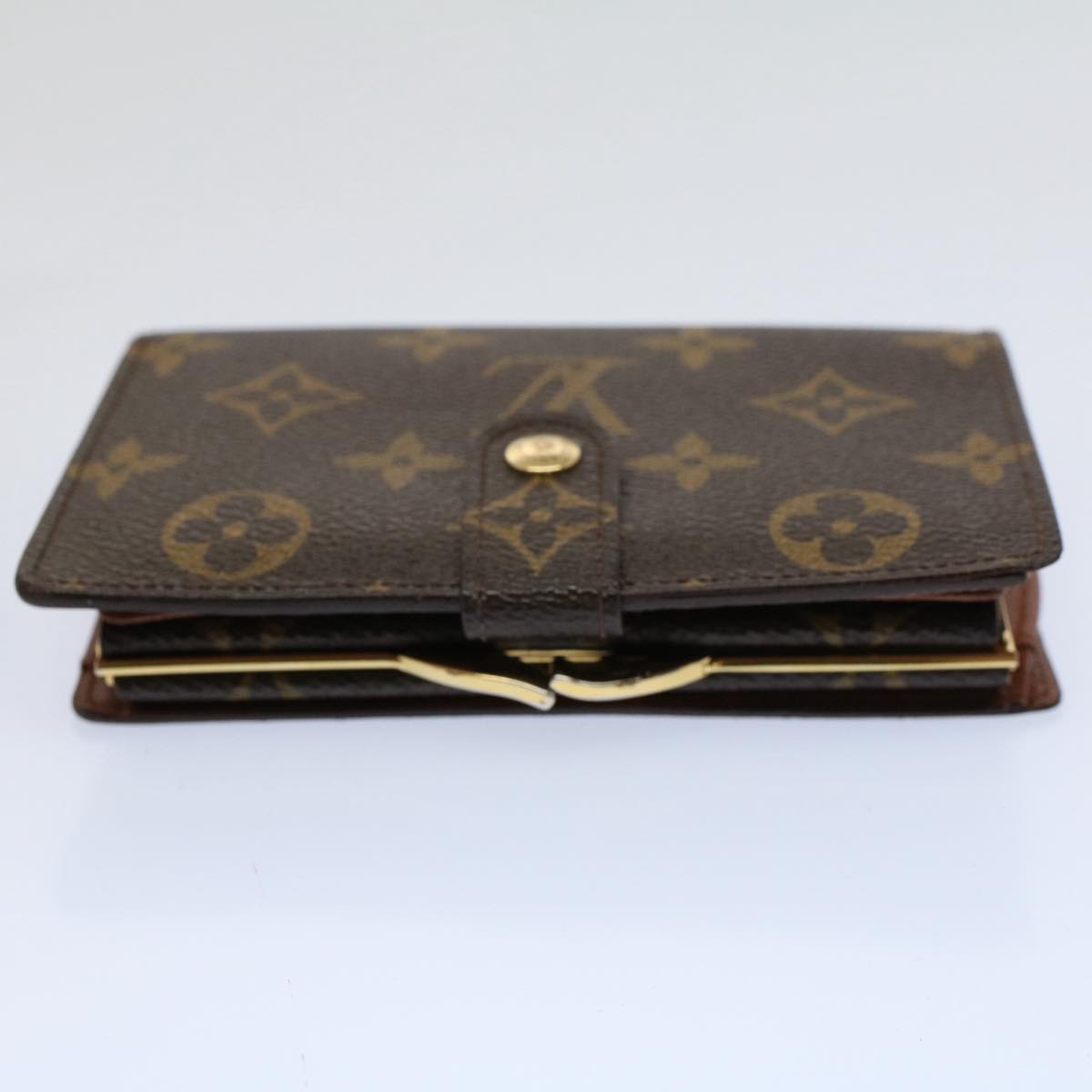 LOUIS VUITTON Monogram Porte Monnaie Billets Viennois Wallet M61663 Auth bs9312