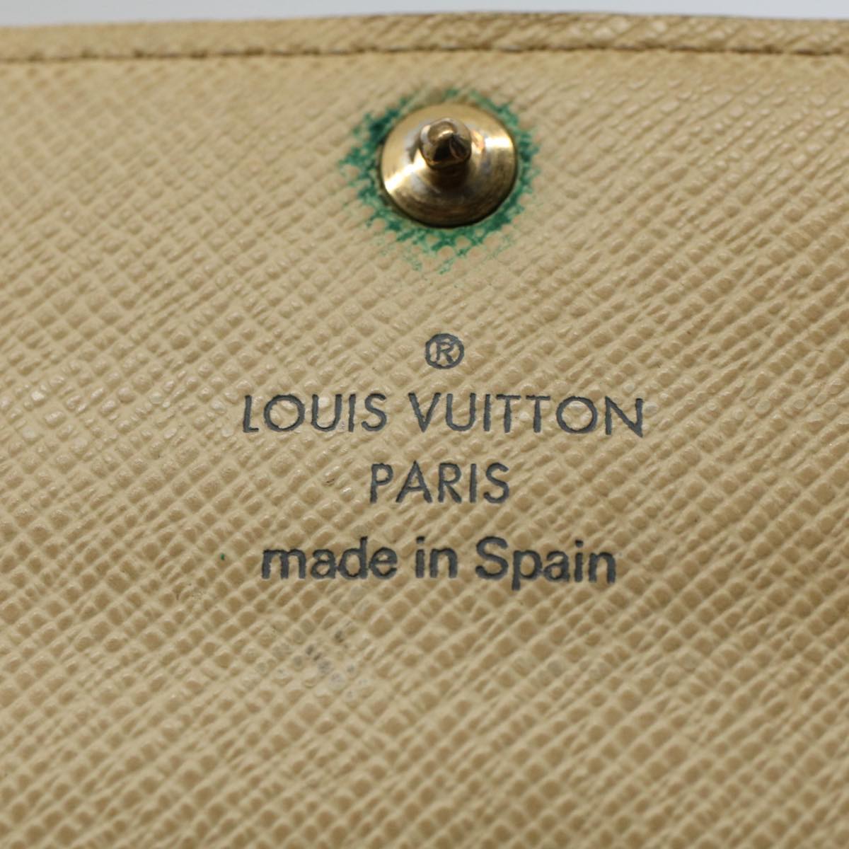 LOUIS VUITTON Damier Azur Portefeuille Sarah Long Wallet N63208 LV Auth bs9313