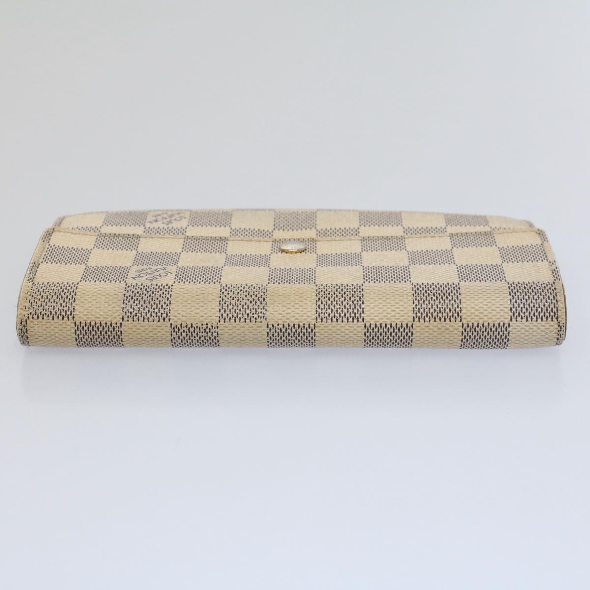 LOUIS VUITTON Damier Azur Portefeuille Sarah Long Wallet N63208 LV Auth bs9313