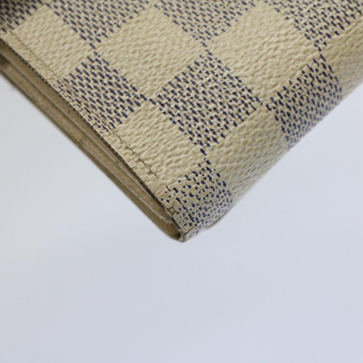 LOUIS VUITTON Damier Azur Portefeuille Tresol Wallet N61744 LV Auth bs9315