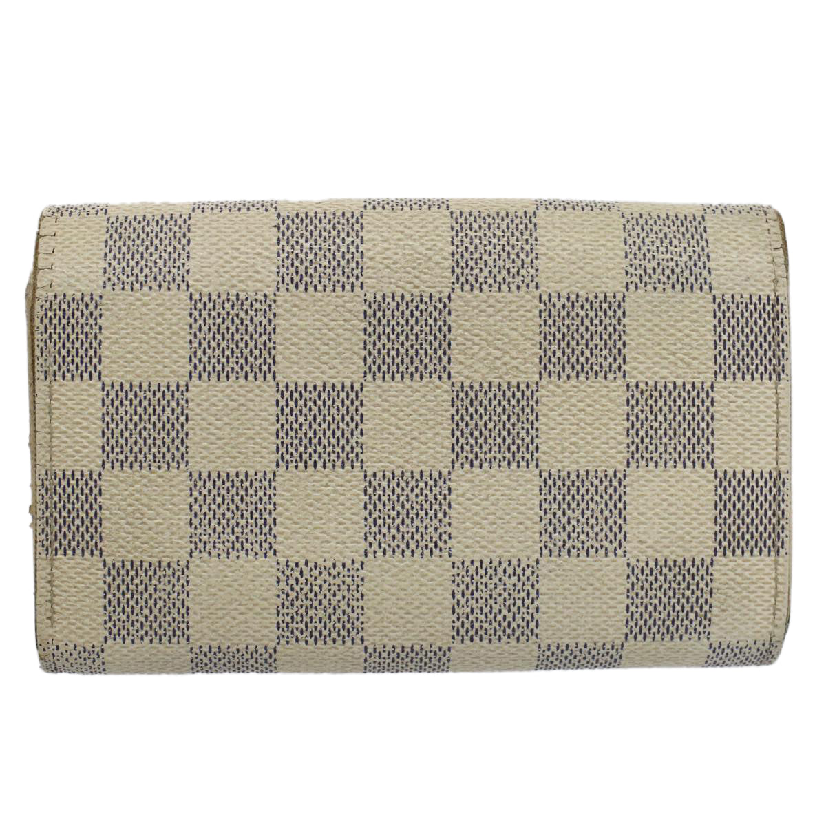 LOUIS VUITTON Damier Azur Portefeuille Tresol Wallet N61744 LV Auth bs9315