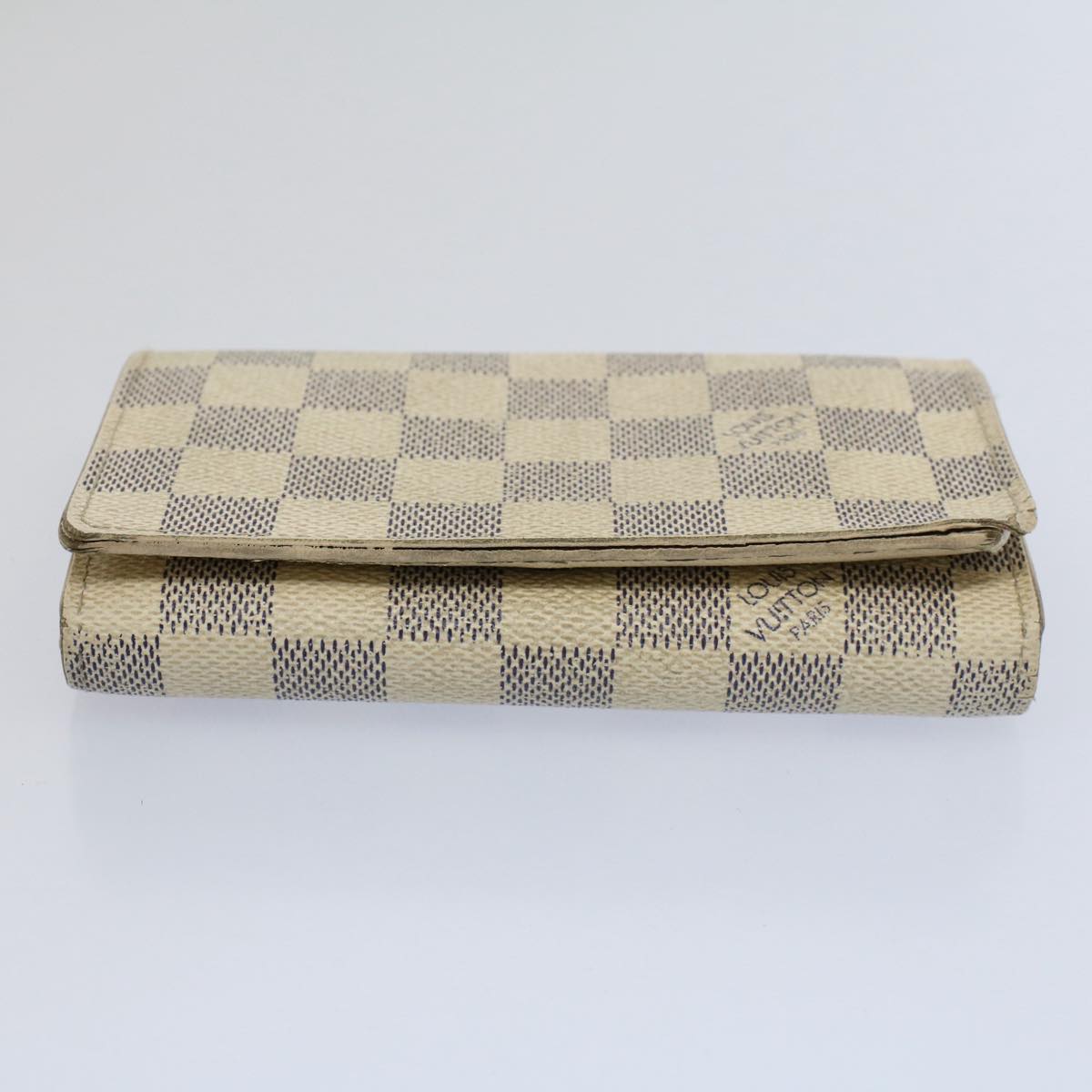 LOUIS VUITTON Damier Azur Portefeuille Tresol Wallet N61744 LV Auth bs9315