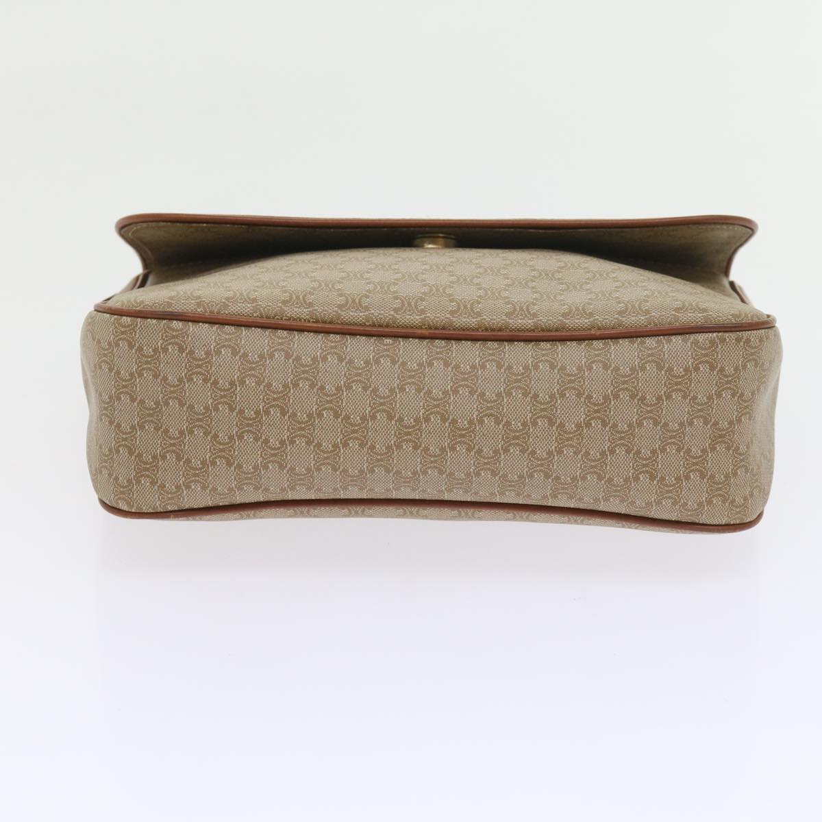 CELINE Macadam Canvas Clutch Bag 2Set Beige Brown Auth bs9341