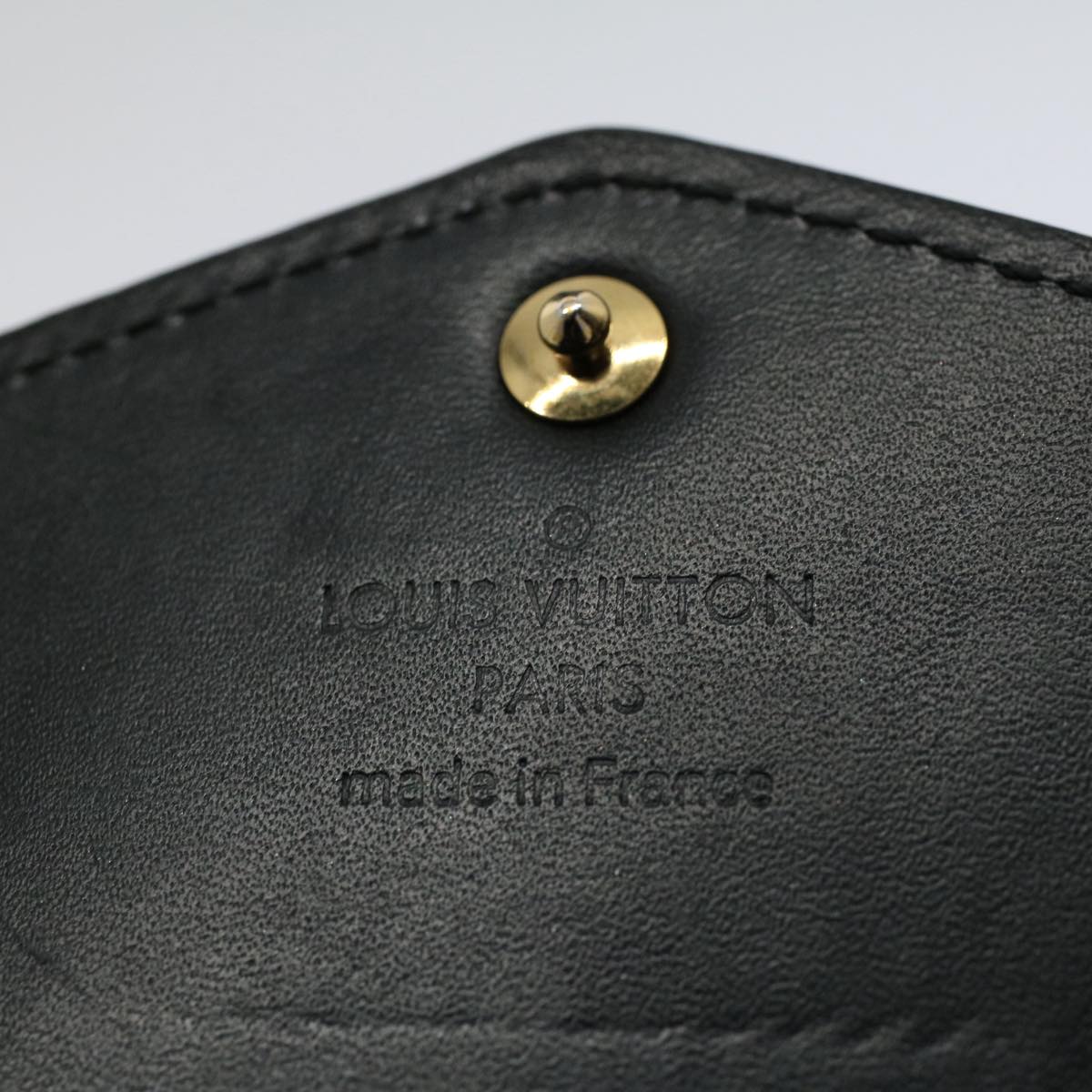 LOUIS VUITTON Monogram Vernis Portefeiulle Sarah Wallet White M50371 Auth bs9347