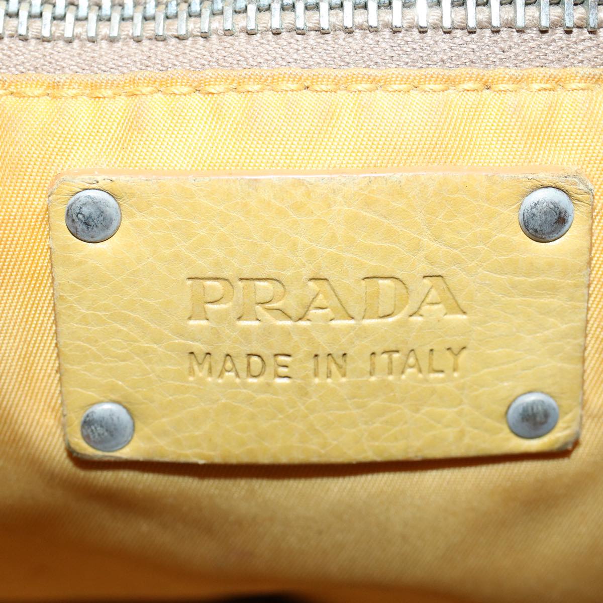 PRADA Tote Bag Nylon Green Auth bs9351