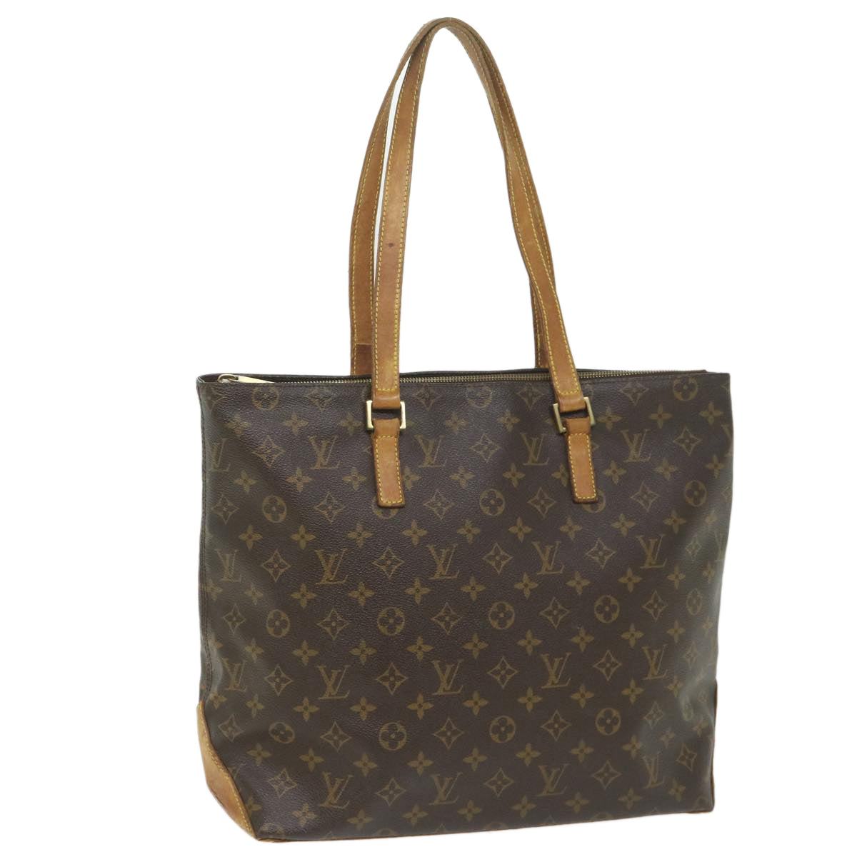 LOUIS VUITTON Monogram Cabas Mezzo Tote Bag M51151 LV Auth bs9376