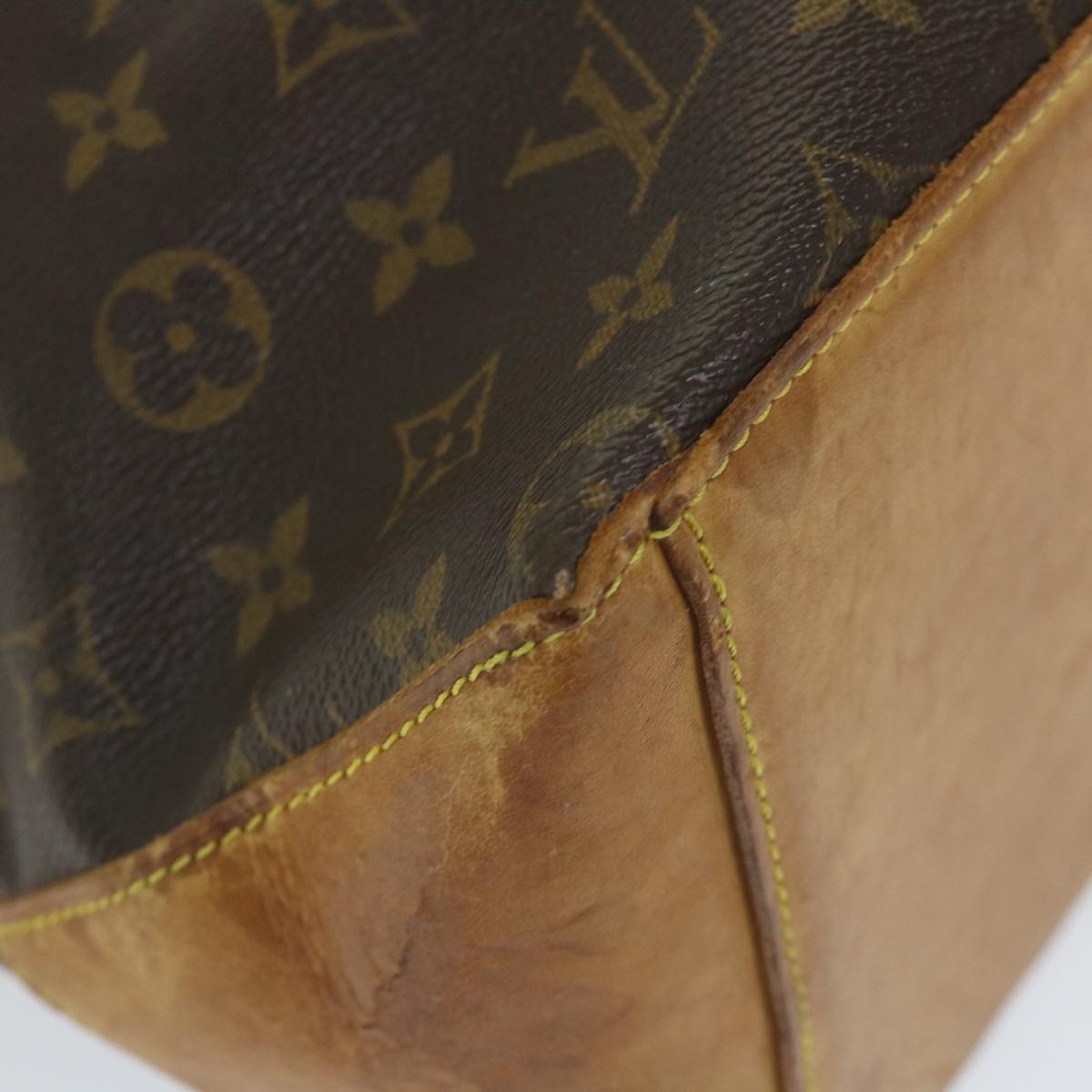 LOUIS VUITTON Monogram Cabas Mezzo Tote Bag M51151 LV Auth bs9376