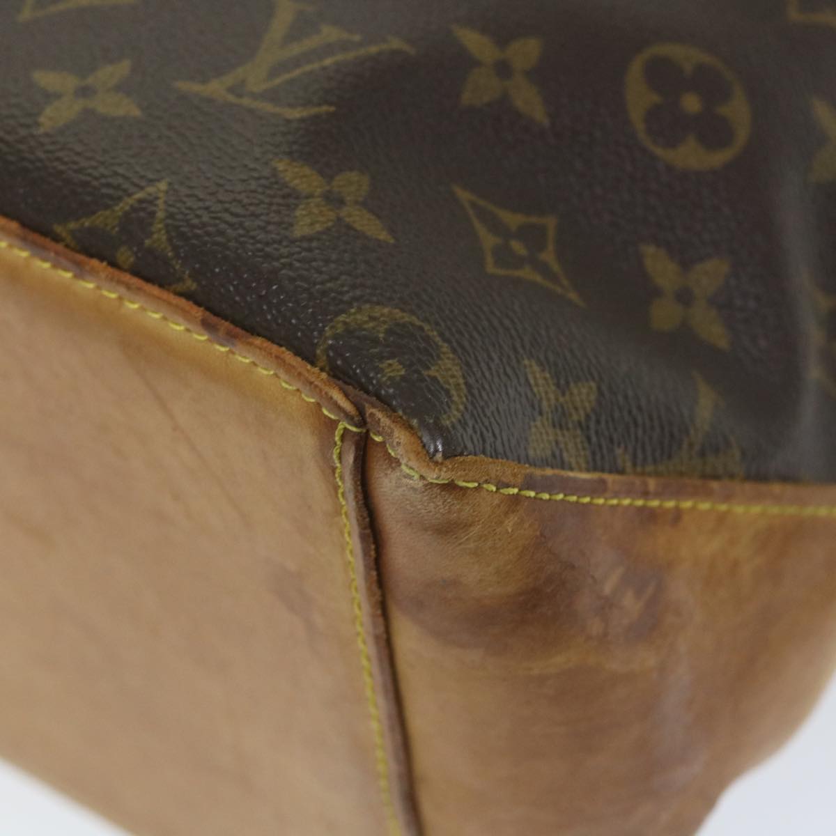 LOUIS VUITTON Monogram Cabas Mezzo Tote Bag M51151 LV Auth bs9376