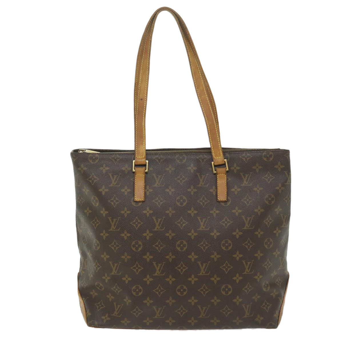 LOUIS VUITTON Monogram Cabas Mezzo Tote Bag M51151 LV Auth bs9376