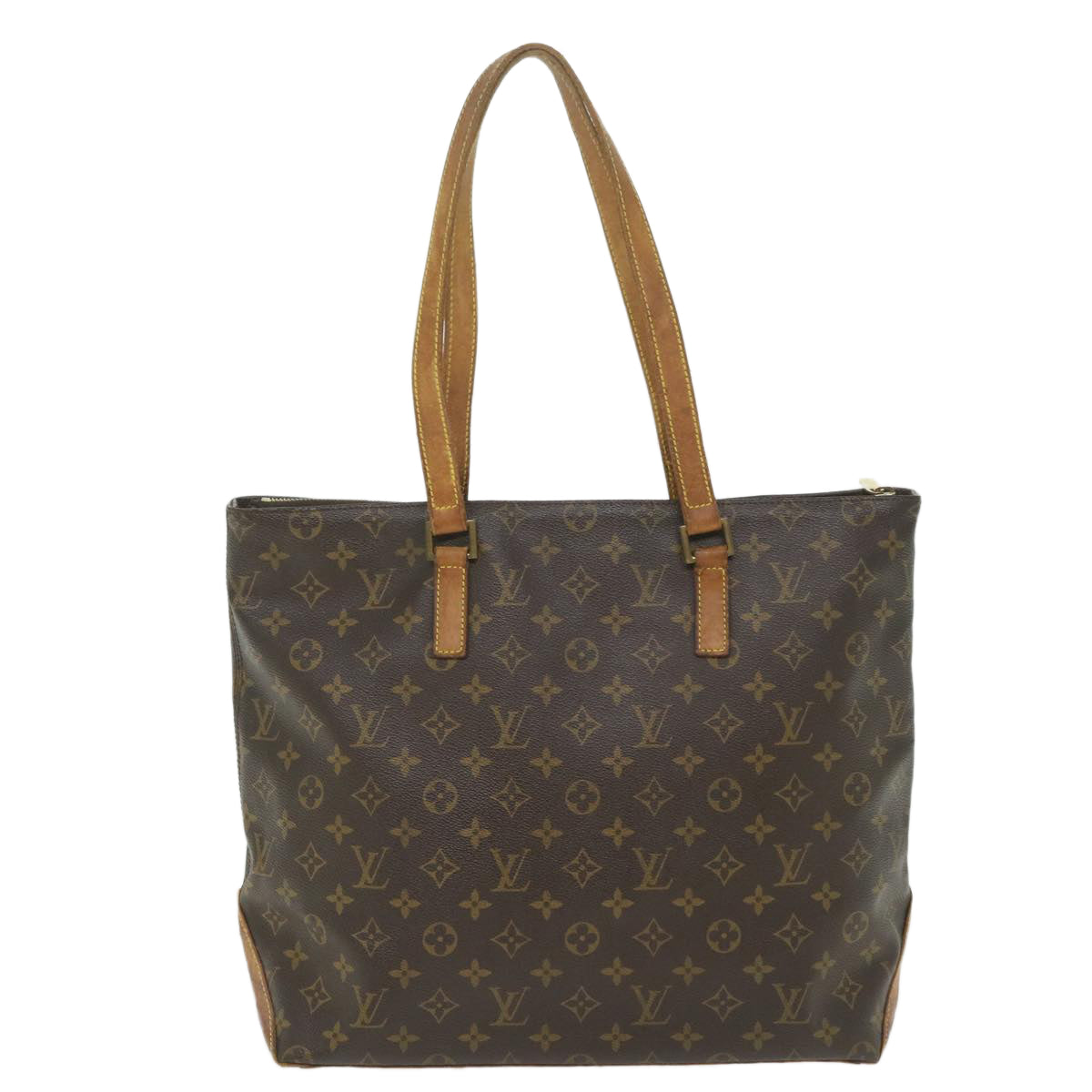 LOUIS VUITTON Monogram Cabas Mezzo Tote Bag M51151 LV Auth bs9376