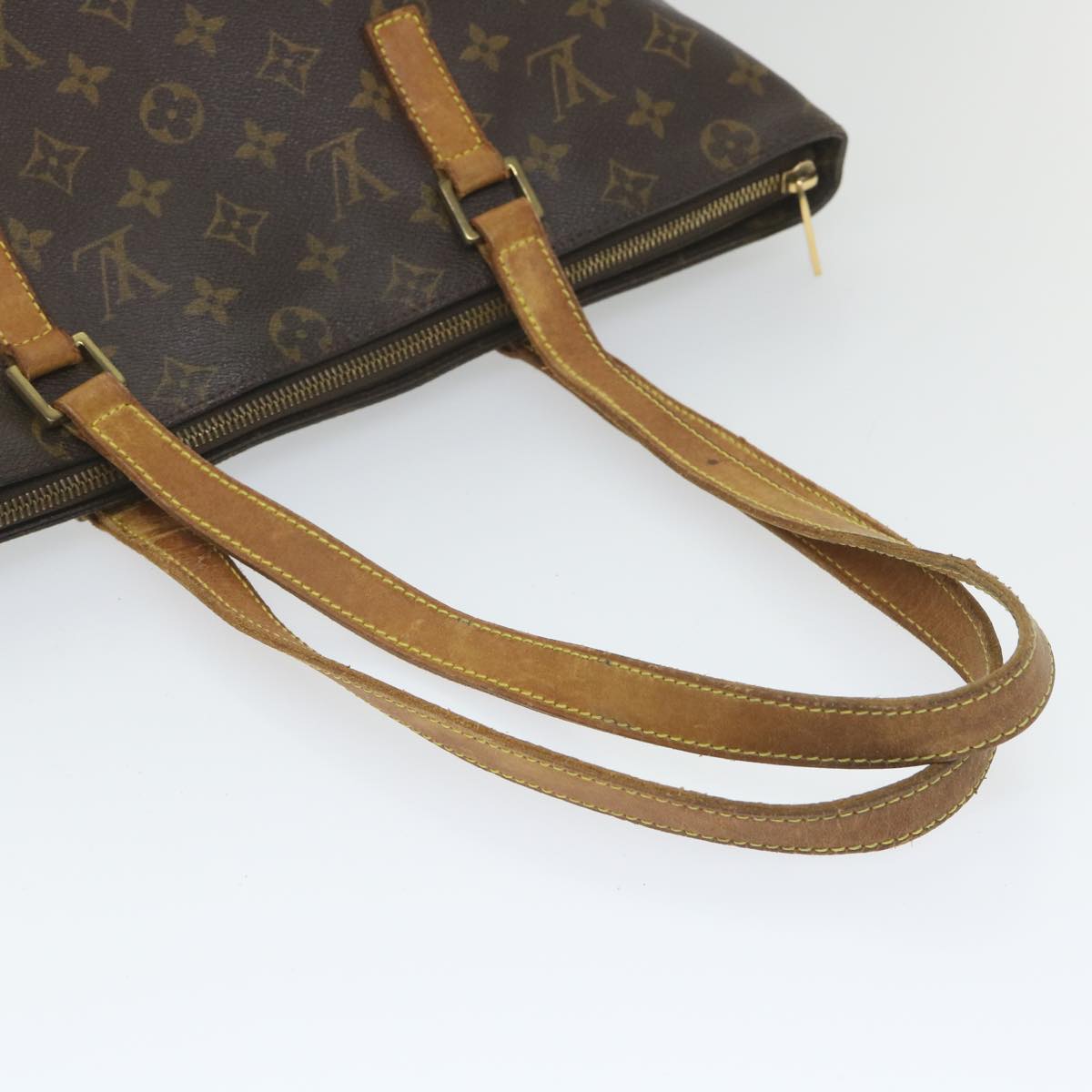 LOUIS VUITTON Monogram Cabas Mezzo Tote Bag M51151 LV Auth bs9376