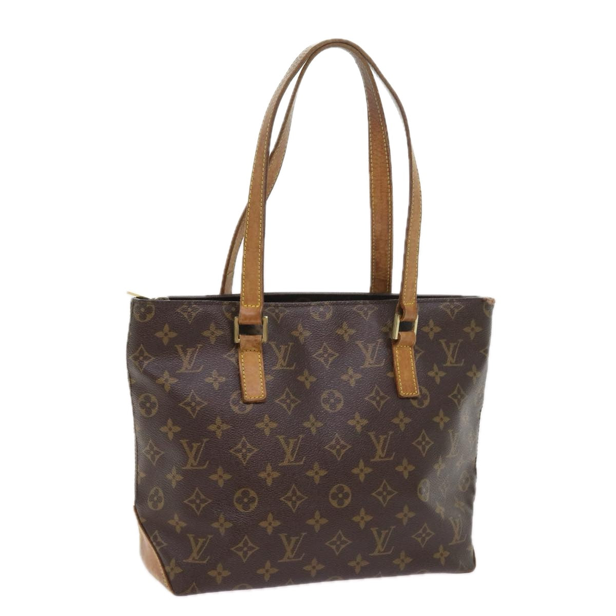 LOUIS VUITTON Monogram Cabas Piano Tote Bag M51148 LV Auth bs9405