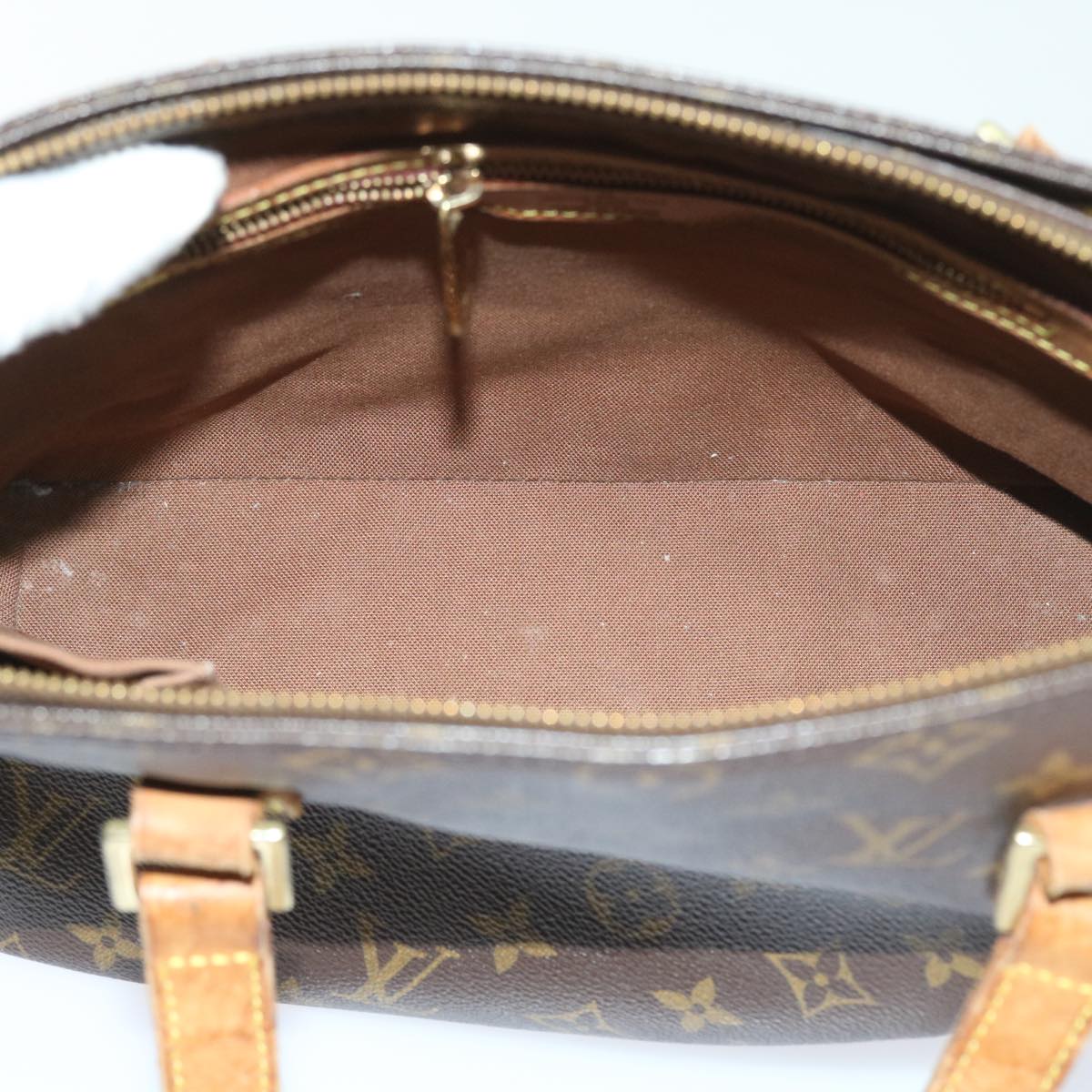 LOUIS VUITTON Monogram Cabas Piano Tote Bag M51148 LV Auth bs9405