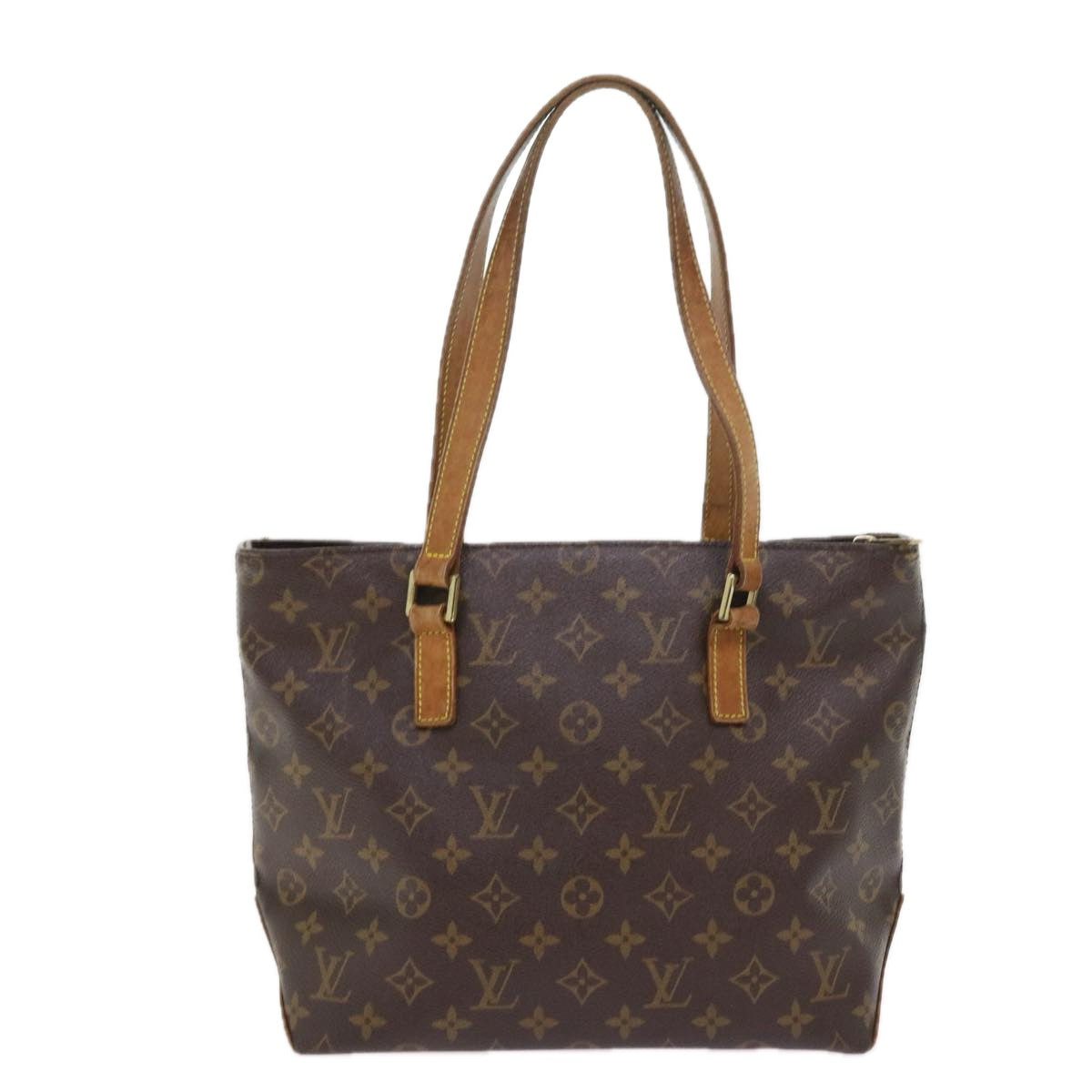 LOUIS VUITTON Monogram Cabas Piano Tote Bag M51148 LV Auth bs9405