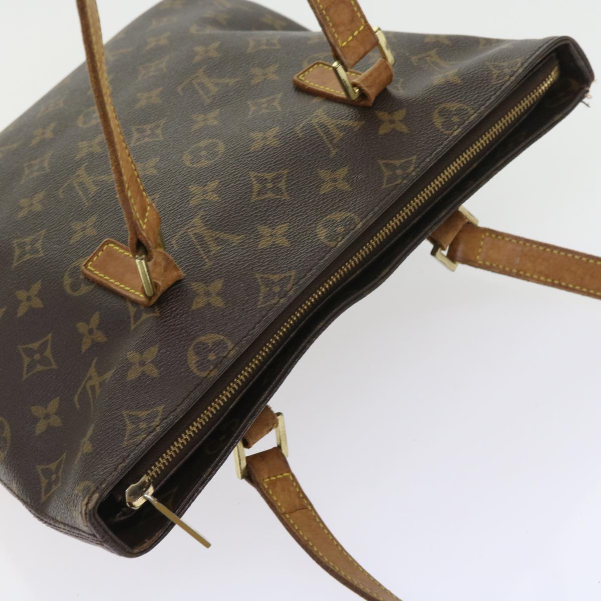 LOUIS VUITTON Monogram Cabas Piano Tote Bag M51148 LV Auth bs9405