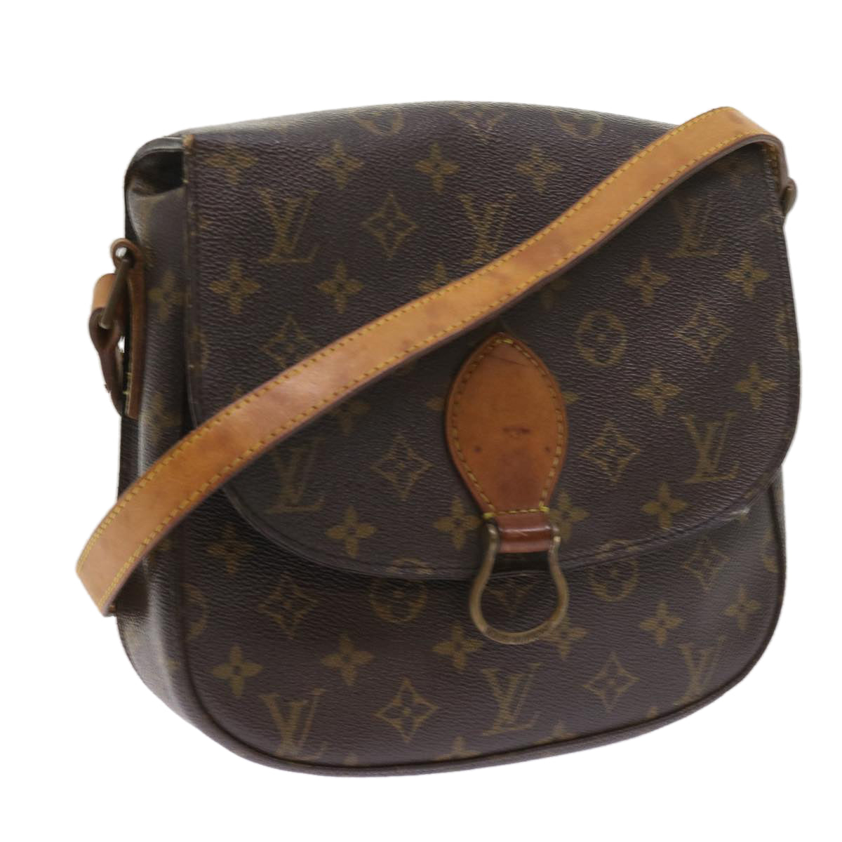 LOUIS VUITTON Monogram Saint Cloud GM Shoulder Bag M51242 LV Auth bs9407