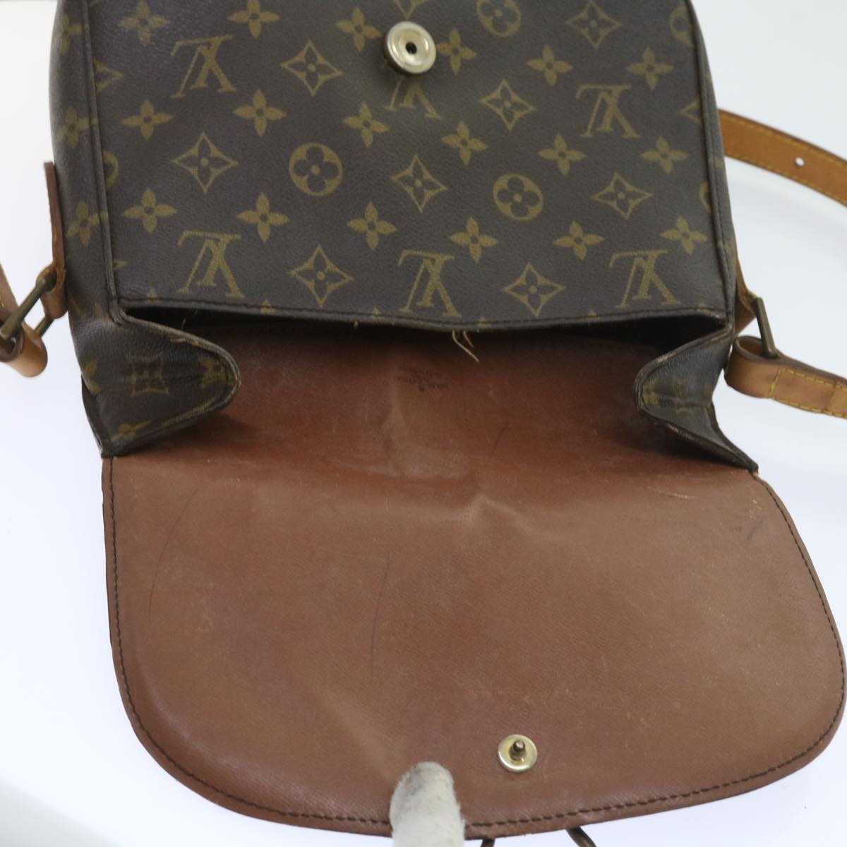 LOUIS VUITTON Monogram Saint Cloud GM Shoulder Bag M51242 LV Auth bs9407