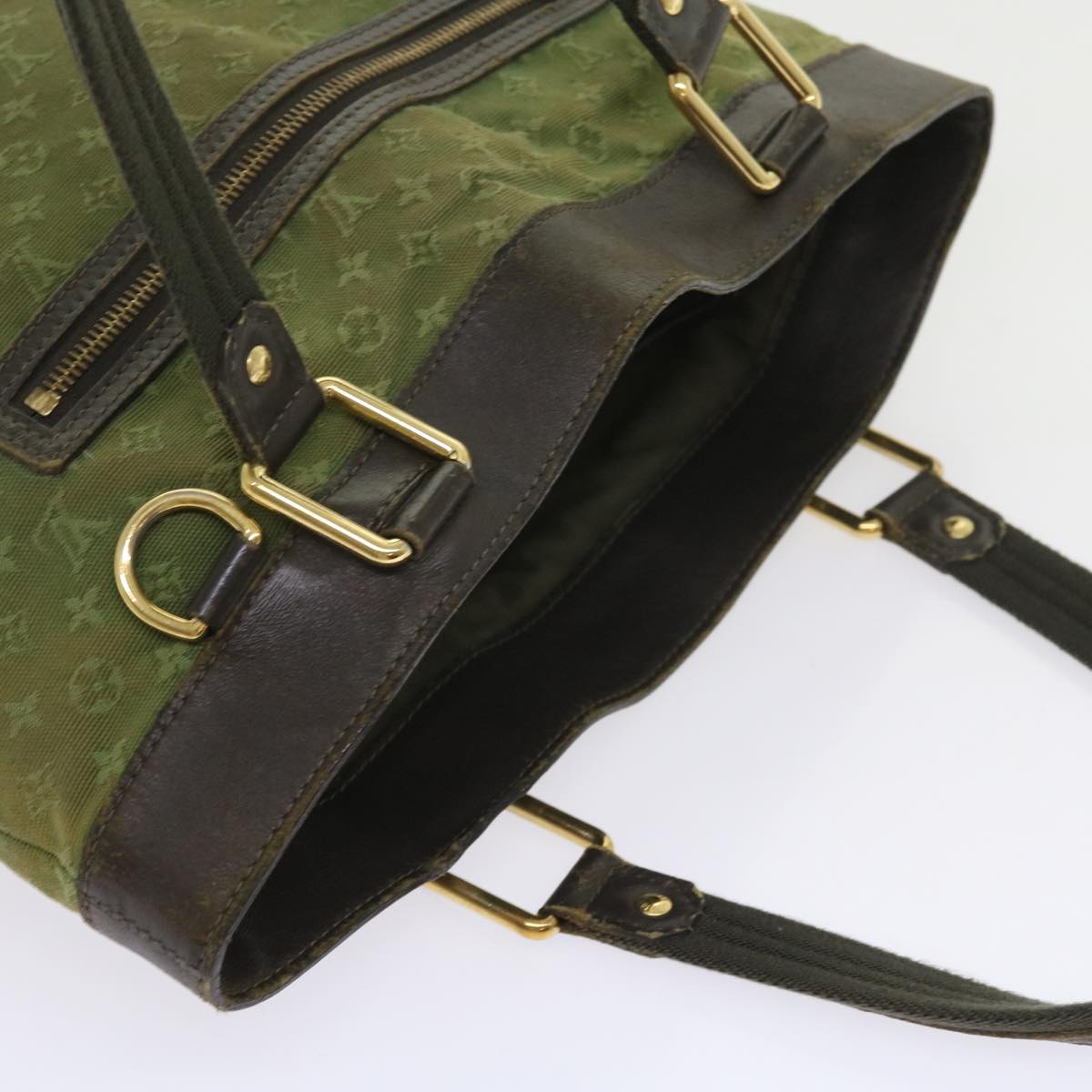 LOUIS VUITTON Monogram Mini Lucille PM Hand Bag TST Khaki M92682 LV Auth bs9428