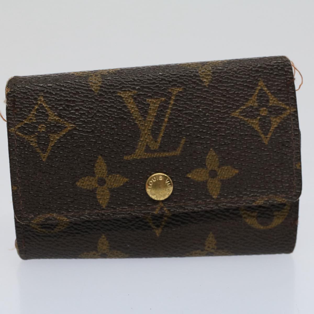 LOUIS VUITTON Monogram Epi Pouch Wallet 10set Red Black yellow LV Auth bs9433