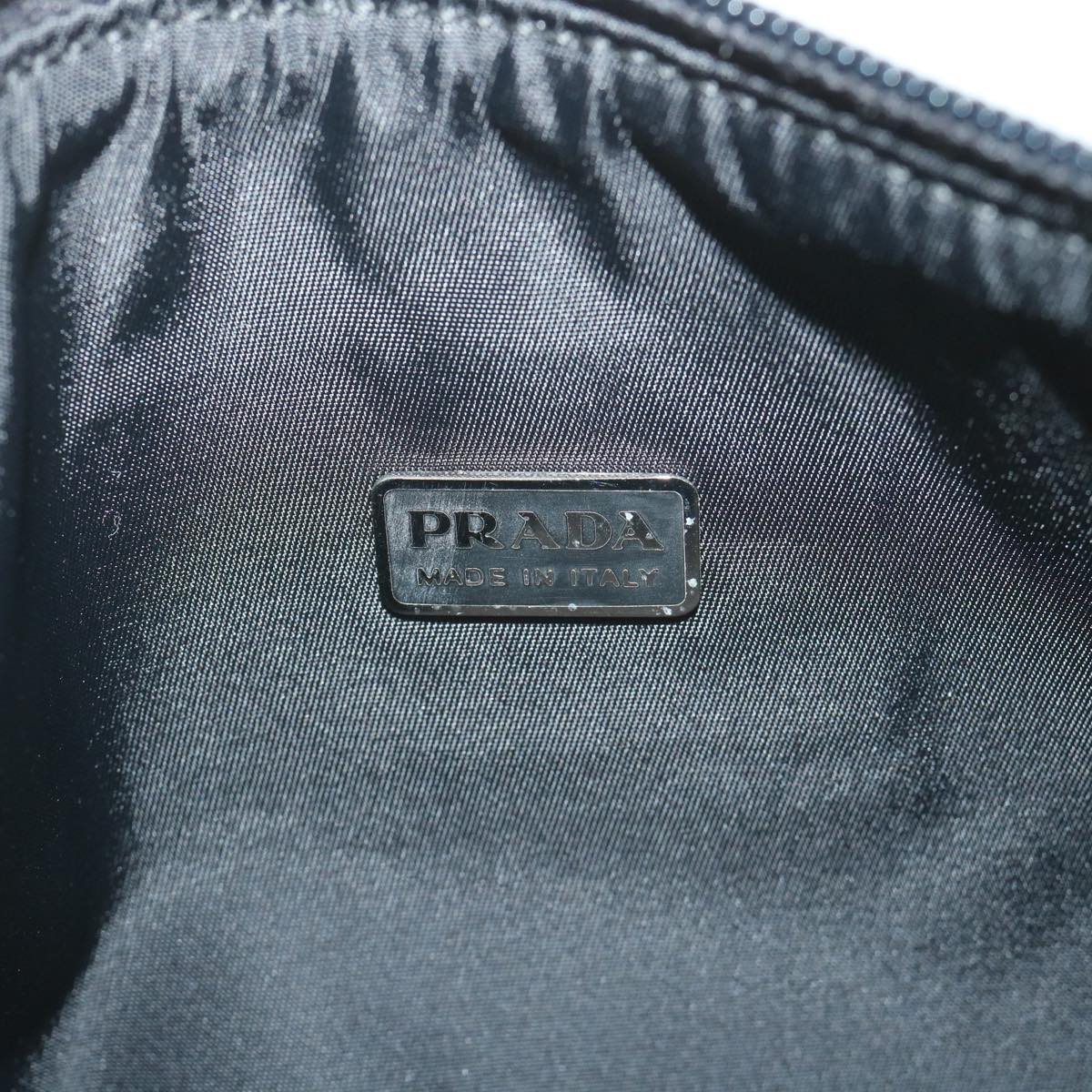 PRADA Sports Pouch Wool Gray Auth bs9440