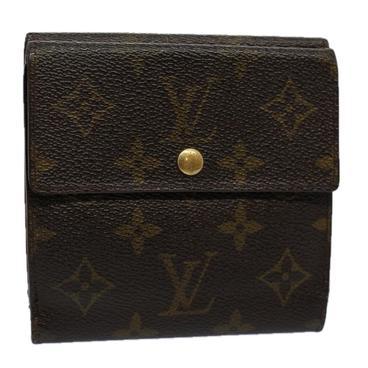 LOUIS VUITTON Monogram Portefeuille Elise Wallet M61654 LV Auth bs9450