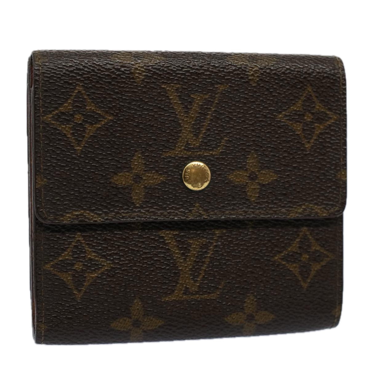 LOUIS VUITTON Monogram Portefeuille Elise Wallet M61654 LV Auth bs9451