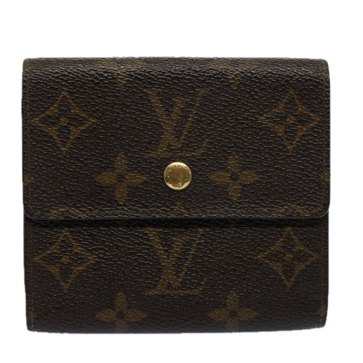 LOUIS VUITTON Monogram Portefeuille Elise Wallet M61654 LV Auth bs9451