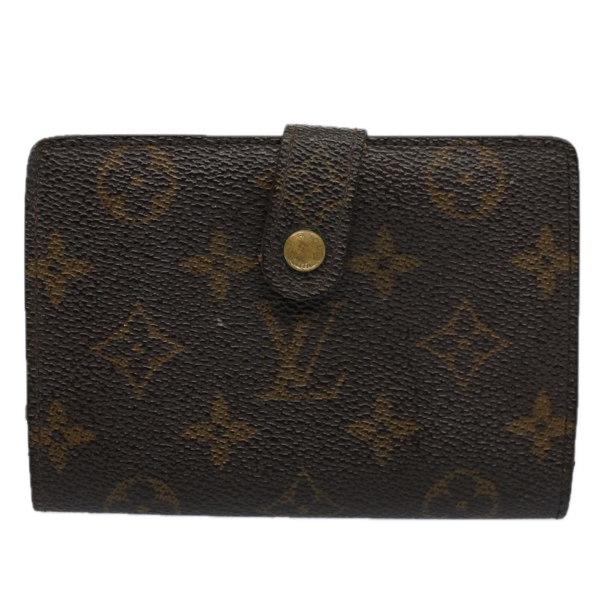 LOUIS VUITTON Monogram Porte Monnaie Billets Viennois Wallet M61663 Auth bs9452