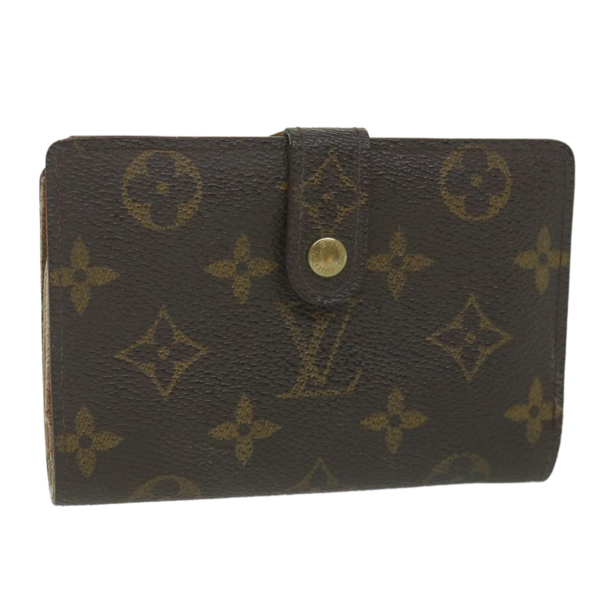 LOUIS VUITTON Monogram Porte Monnaie Billets Viennois Wallet M61663 Auth bs9454