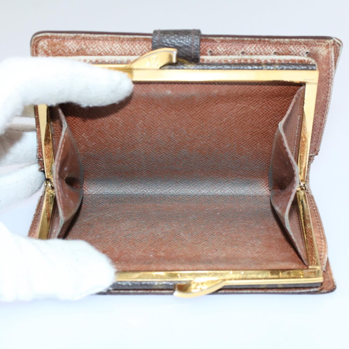 LOUIS VUITTON Monogram Porte Monnaie Billets Viennois Wallet M61663 Auth bs9454