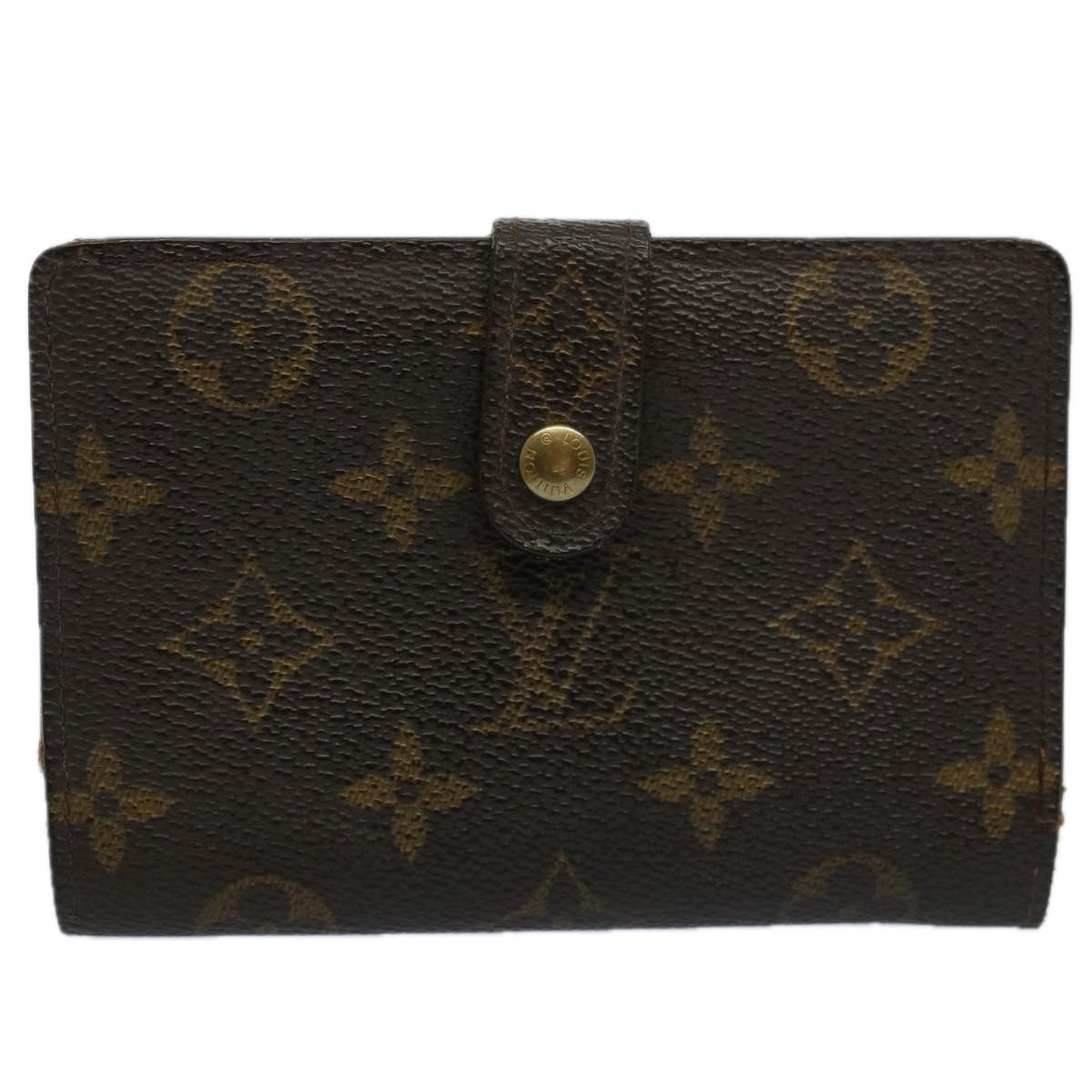 LOUIS VUITTON Monogram Porte Monnaie Billets Viennois Wallet M61663 Auth bs9454