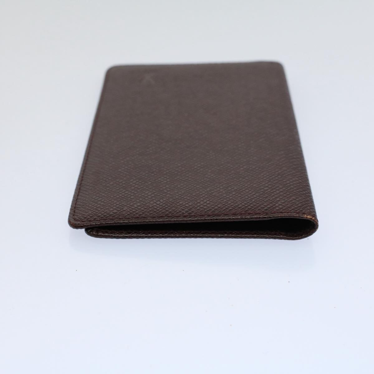 LOUIS VUITTON Taiga Leather Agenda Poche Note Cover Grizzly R20430 Auth bs9455