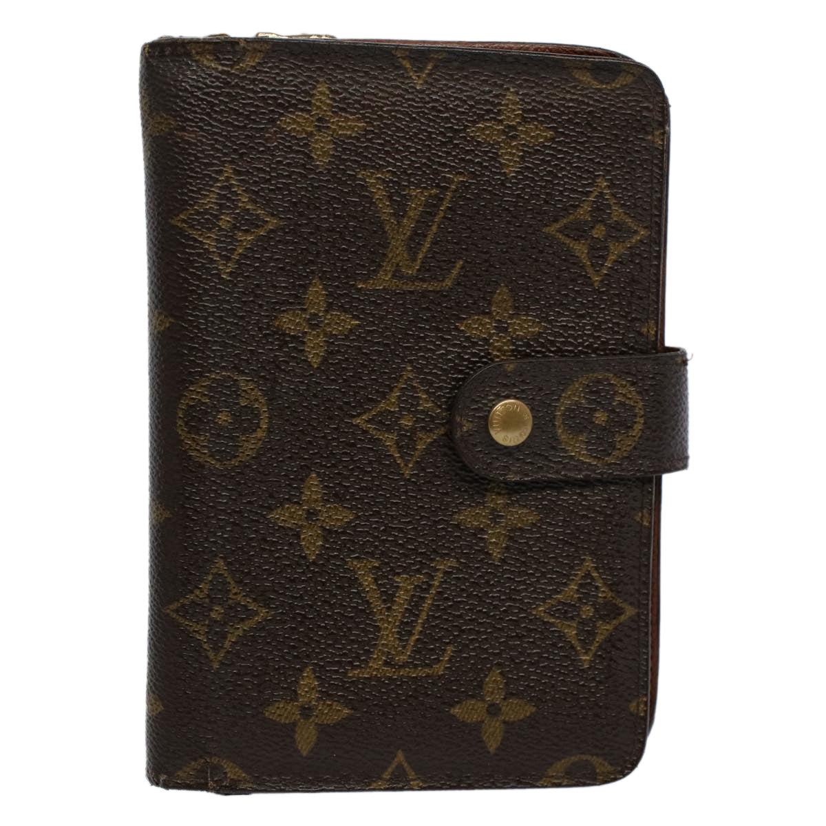 LOUIS VUITTON Monogram Porto Papie Zip Wallet M61207 LV Auth bs9470