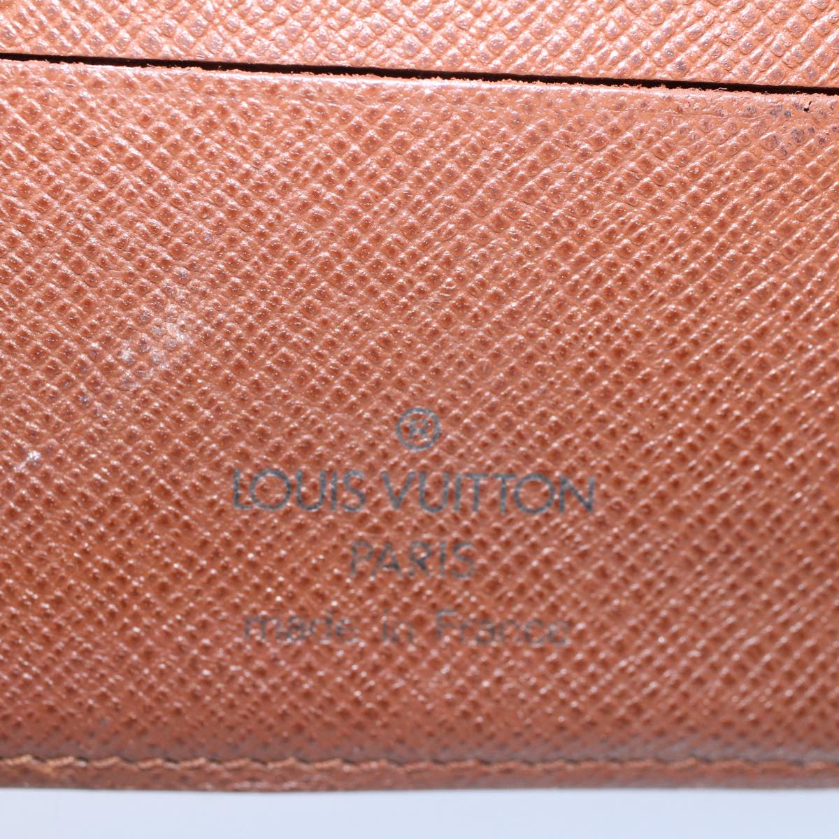 LOUIS VUITTON Monogram Porto Papie Zip Wallet M61207 LV Auth bs9470