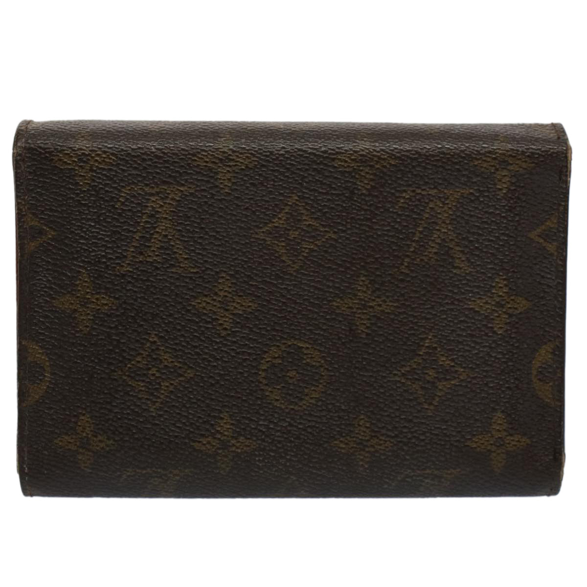 LOUIS VUITTON Monogram Porte Tresor Etui Papie Wallet M61202 LV Auth bs9475