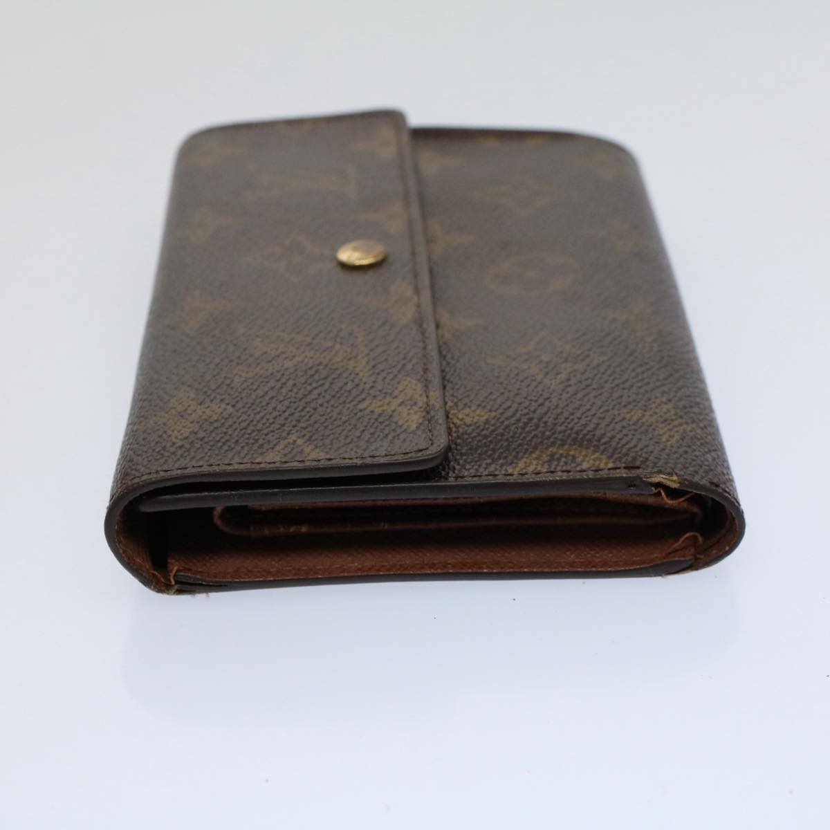 LOUIS VUITTON Monogram Porte Tresor Etui Papie Wallet M61202 LV Auth bs9475