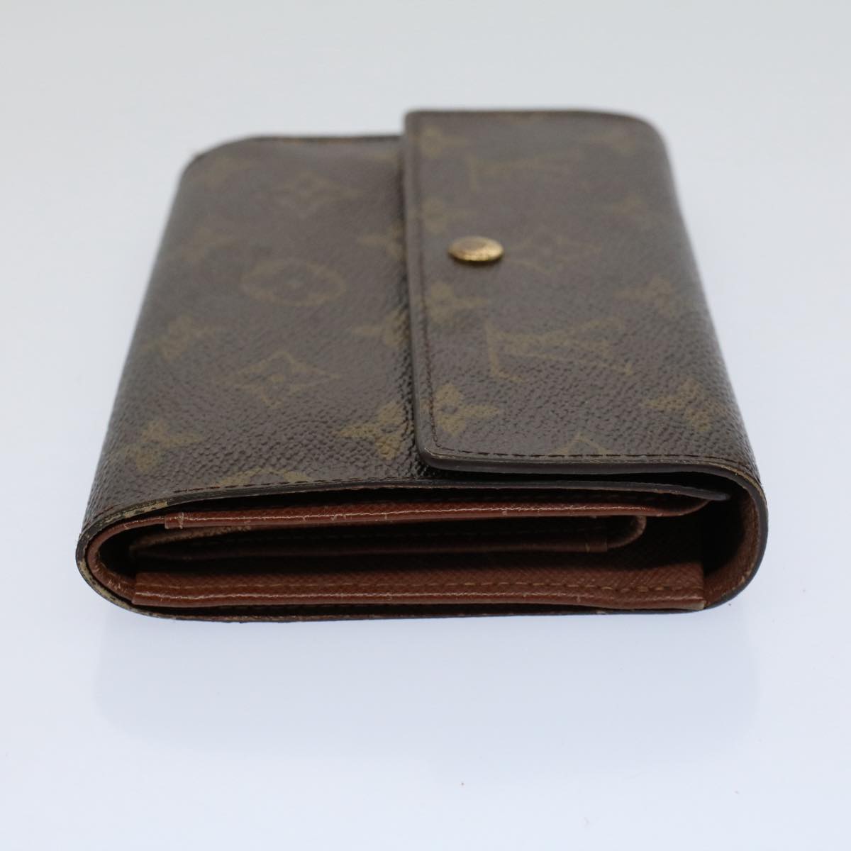 LOUIS VUITTON Monogram Porte Tresor Etui Papie Wallet M61202 LV Auth bs9475