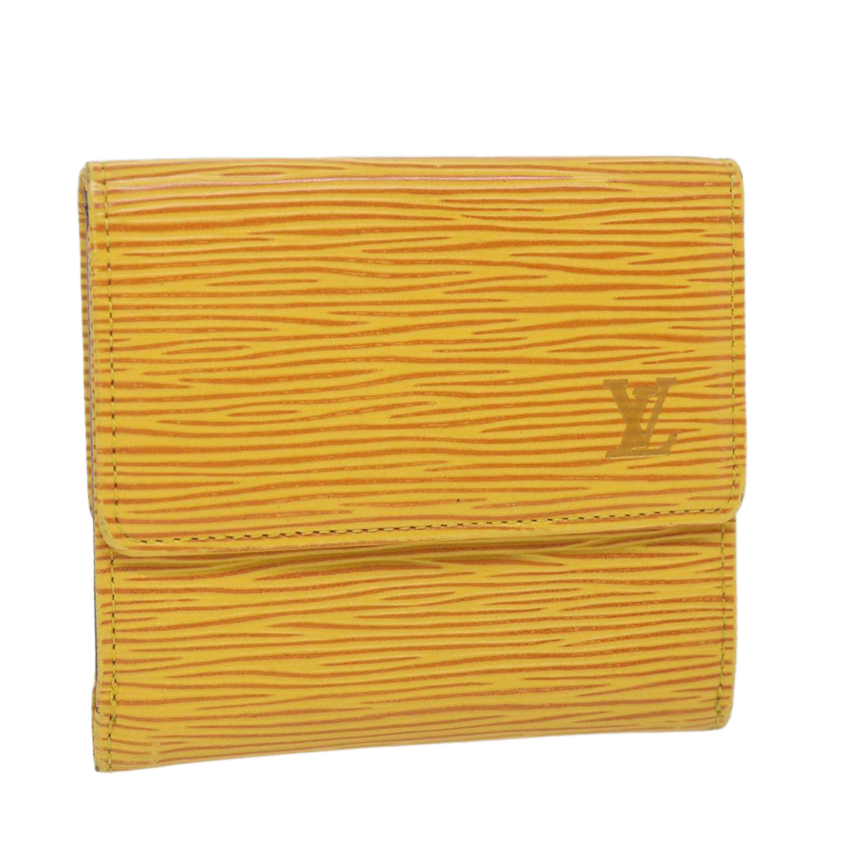 LOUIS VUITTON Epi Porte Monnaie Bier Cartes Crdit Yellow M63489 LV Auth bs9490