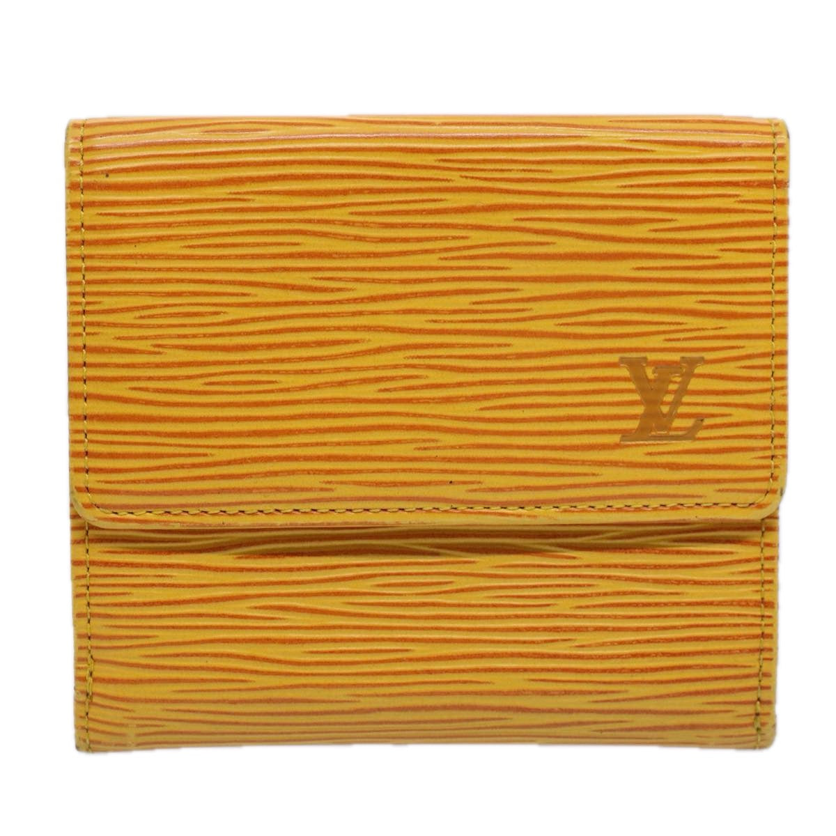 LOUIS VUITTON Epi Porte Monnaie Bier Cartes Crdit Yellow M63489 LV Auth bs9490