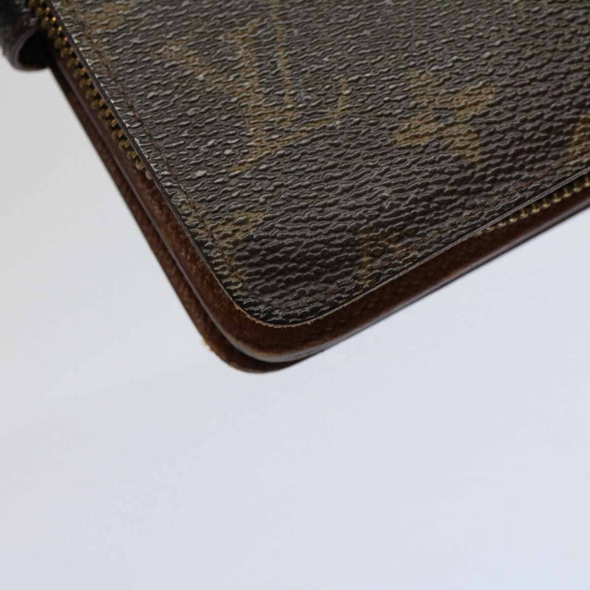 LOUIS VUITTON Monogram Porto Papie Zip Wallet M61207 LV Auth bs9502