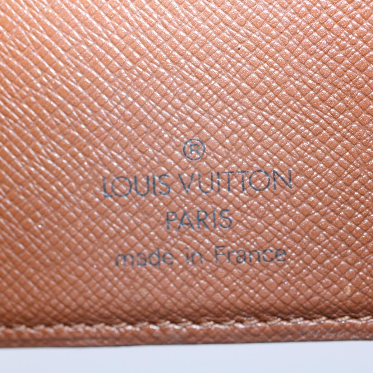 LOUIS VUITTON Monogram Porto Papie Zip Wallet M61207 LV Auth bs9502