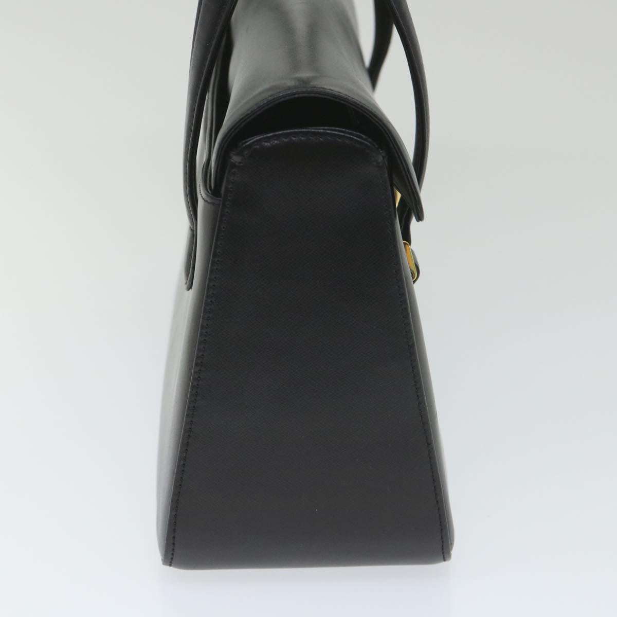 GIVENCHY Hand Bag Leather Black Auth bs9528