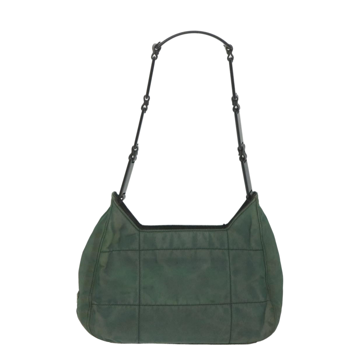 PRADA Shoulder Bag Nylon Green Auth bs9544