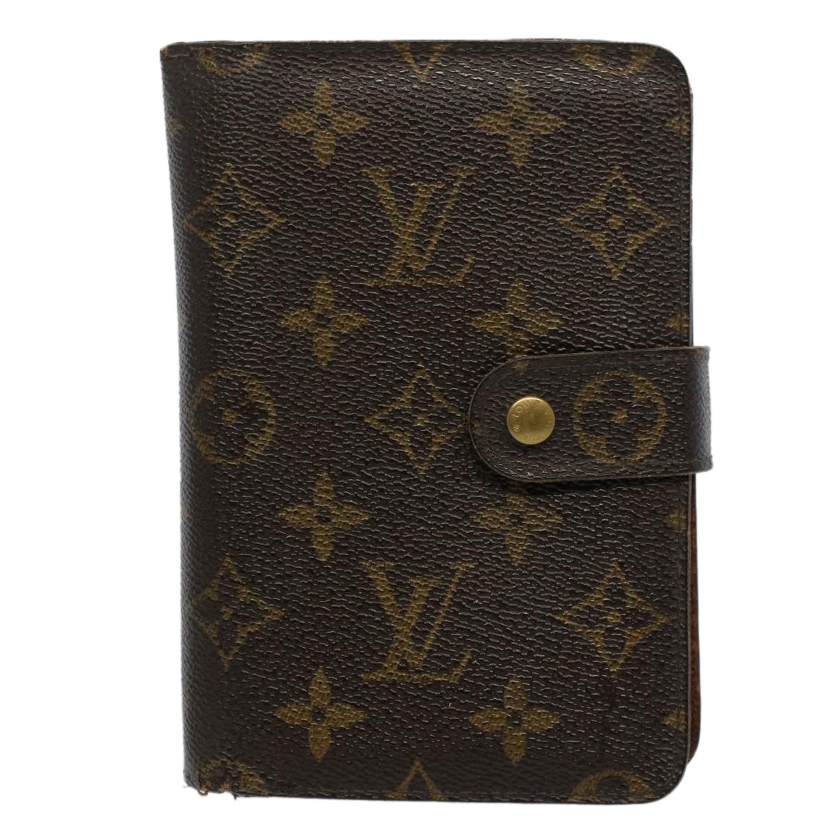 LOUIS VUITTON Monogram Porto Papie Zip Wallet M61207 LV Auth bs9557